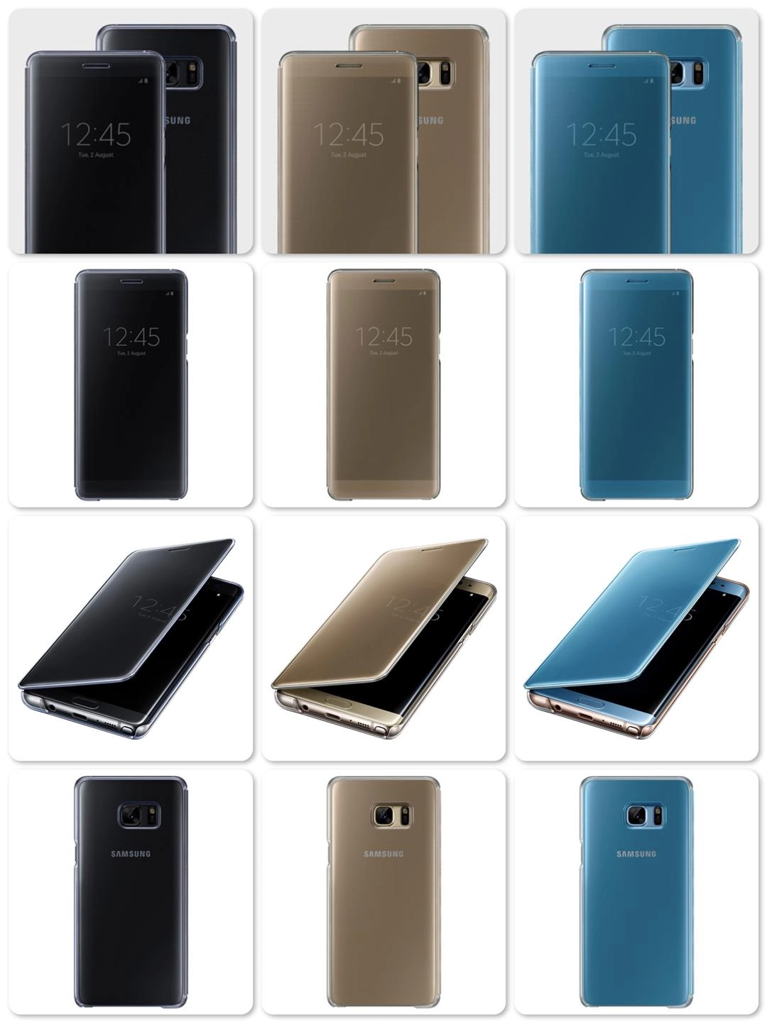 Bao Da Samsung Galaxy Note7 Clear View Cover Chính Hãng (Note 7, N930)