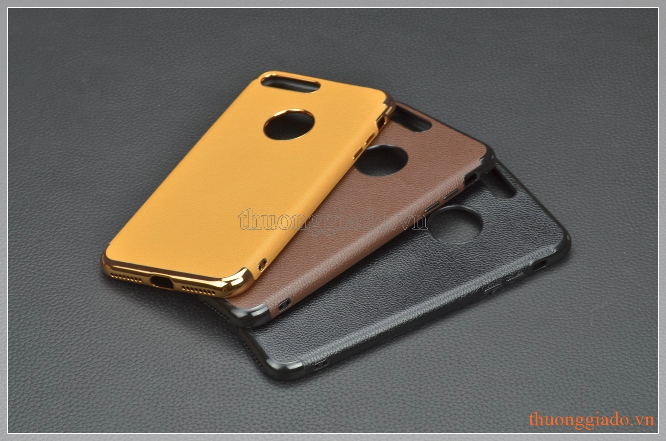 Ốp lưng silicone giả da iPhone 7 Plus (5.5"), hiệu Dadadario