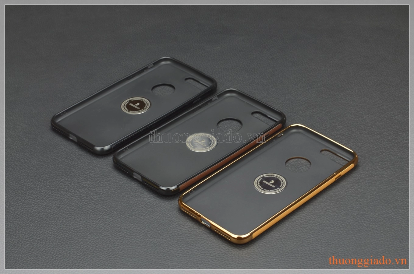 Ốp lưng silicone giả da iPhone 7 Plus (5.5"), hiệu Dadadario