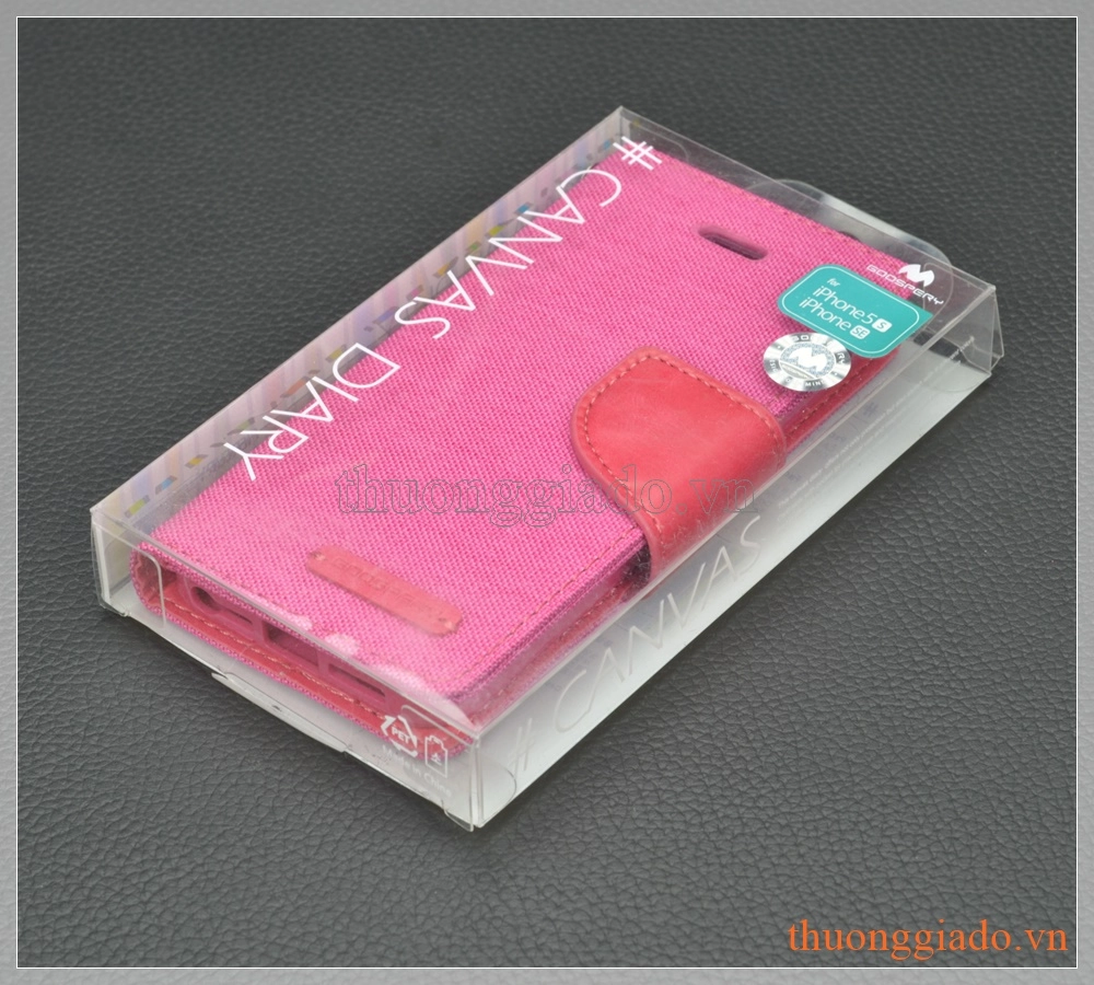 Bao da flip cover iPhone 5/ iPhone 5s/ iPhone SE (hiệu GOOSPERY/ CANVAS DIARY)