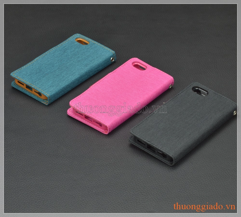 Bao da flip cover iPhone 5/ iPhone 5s/ iPhone SE (hiệu GOOSPERY/ CANVAS DIARY)