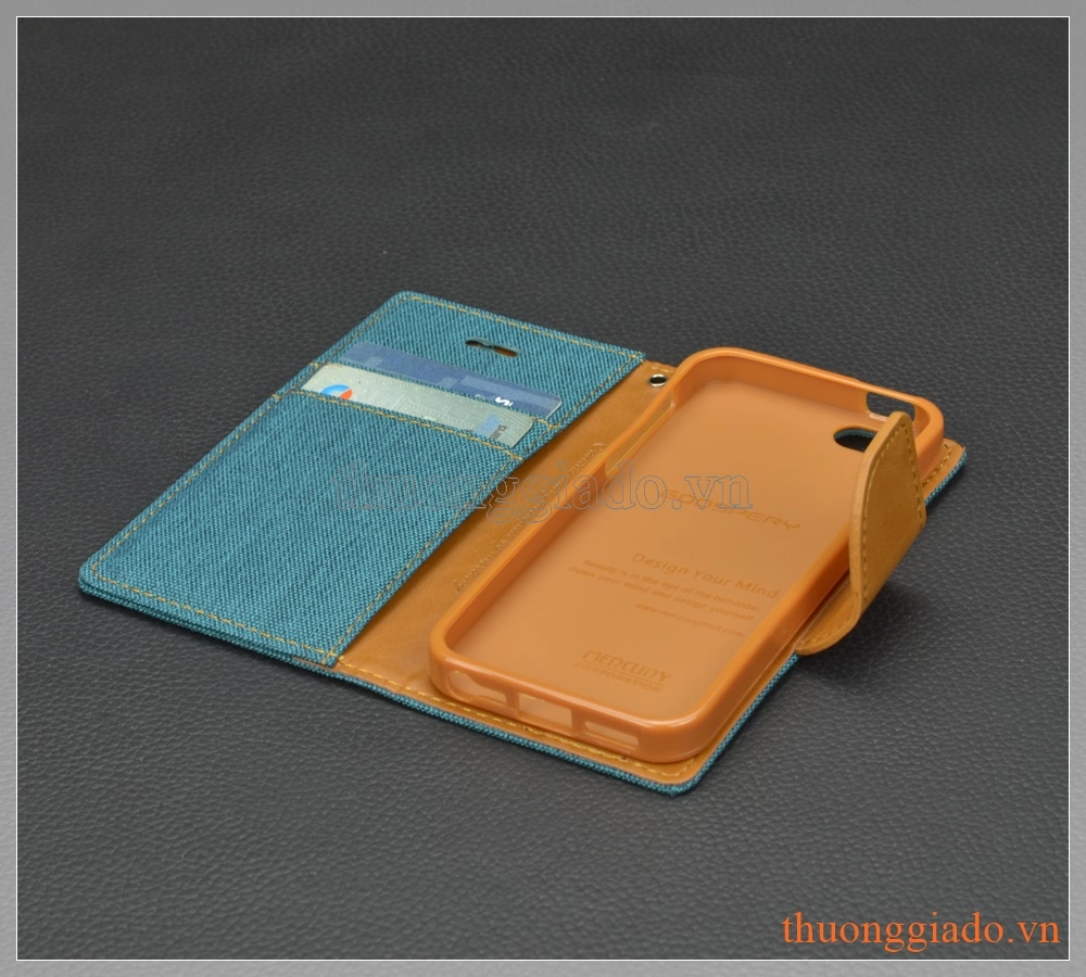 Bao da flip cover iPhone 5/ iPhone 5s/ iPhone SE (hiệu GOOSPERY/ CANVAS DIARY)