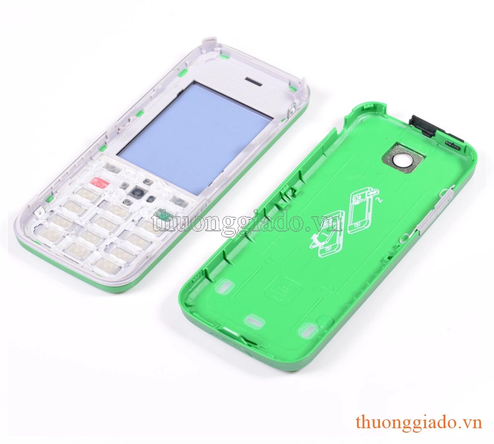 Bộ vỏ Nokia 7310 màu xanh