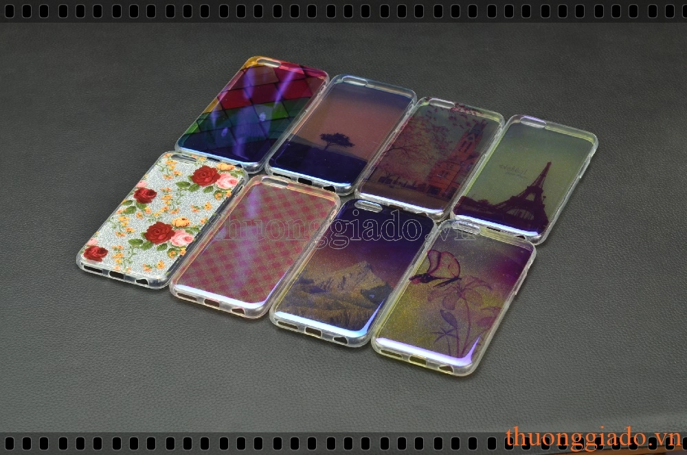Ốp lưng silicone iPhone 6, iPhone 6s, ốp thời trang với mặt lưng in hình 3D