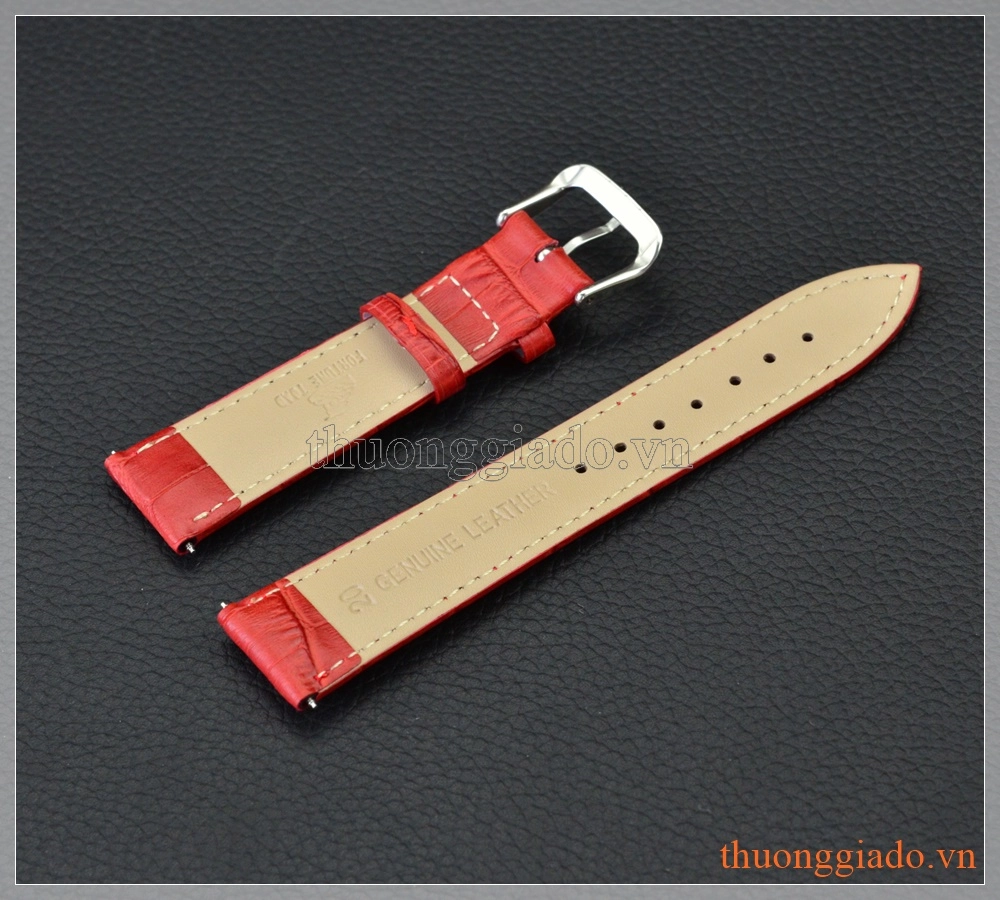 Dây đồng hồ Samsung Gear S2 Classic, Moto 360 (thế hệ 2), LG G Watch (da cá sấu)