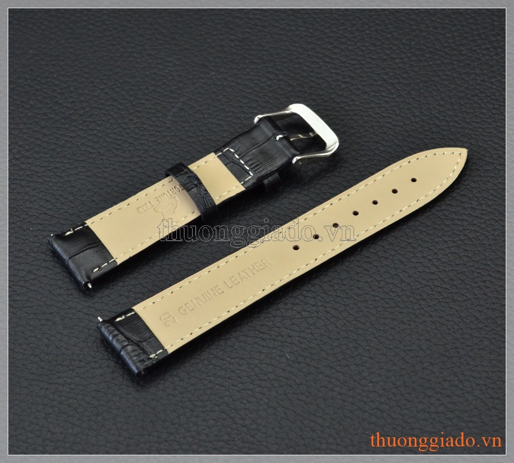 Dây đồng hồ Samsung Gear S2 Classic, Moto 360 (thế hệ 2), LG G Watch (da cá sấu)