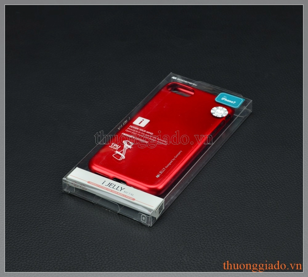 Ốp lưng iPhone 7 (4.7"), thời thời trang i JELLY Metal hiệu MERCURY