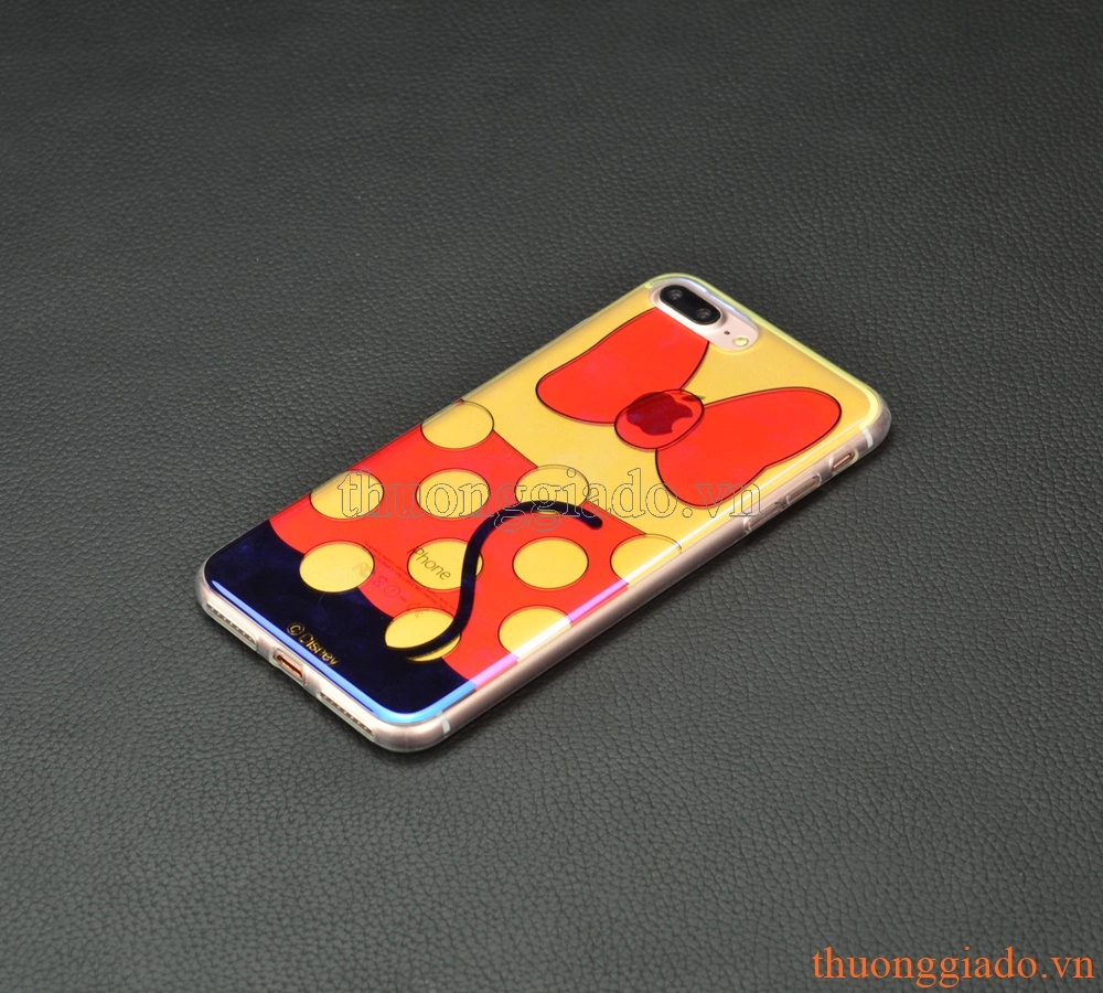 Ốp lưng silicone iPhone 7 Plus (5.5"),mặt lưng in 3D, chủ đề Hello Kitty