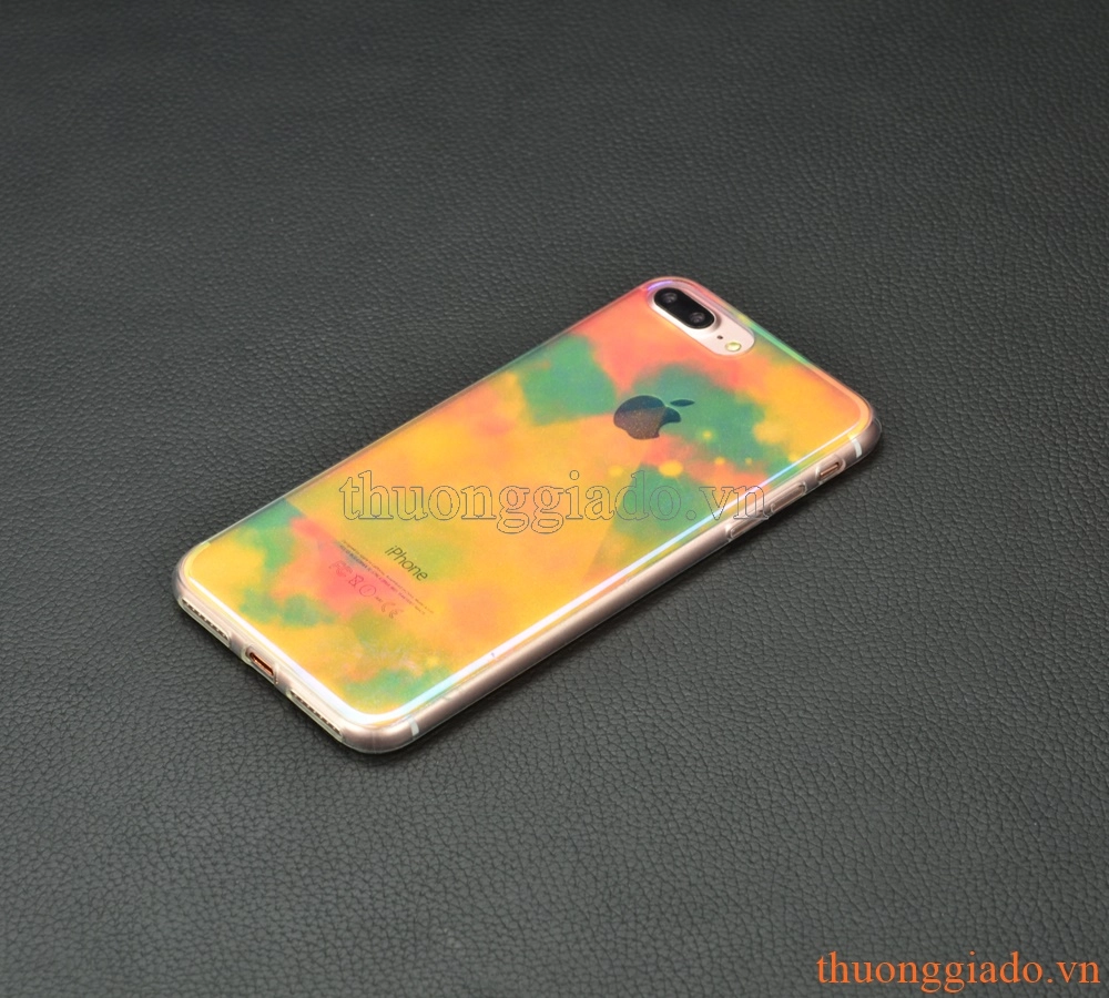 Ốp lưng silicone iPhone 7 Plus (5.5"),mặt lưng in 3D, chủ đề Hello Kitty