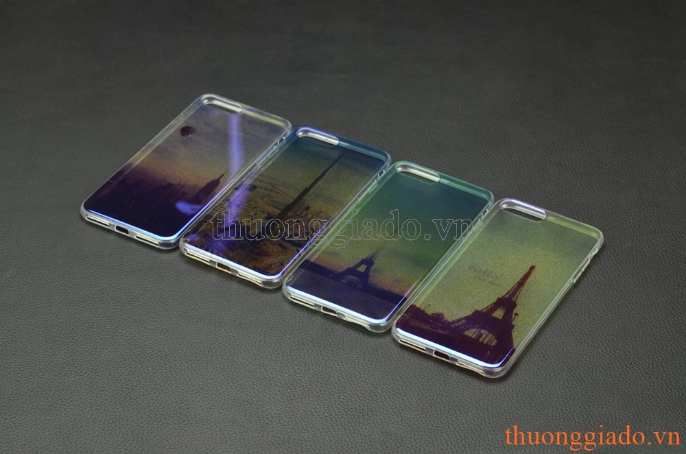 Ốp lưng silicone iPhone 7 Plus (5.5"), mặt lưng in 3D, chủ để công trình