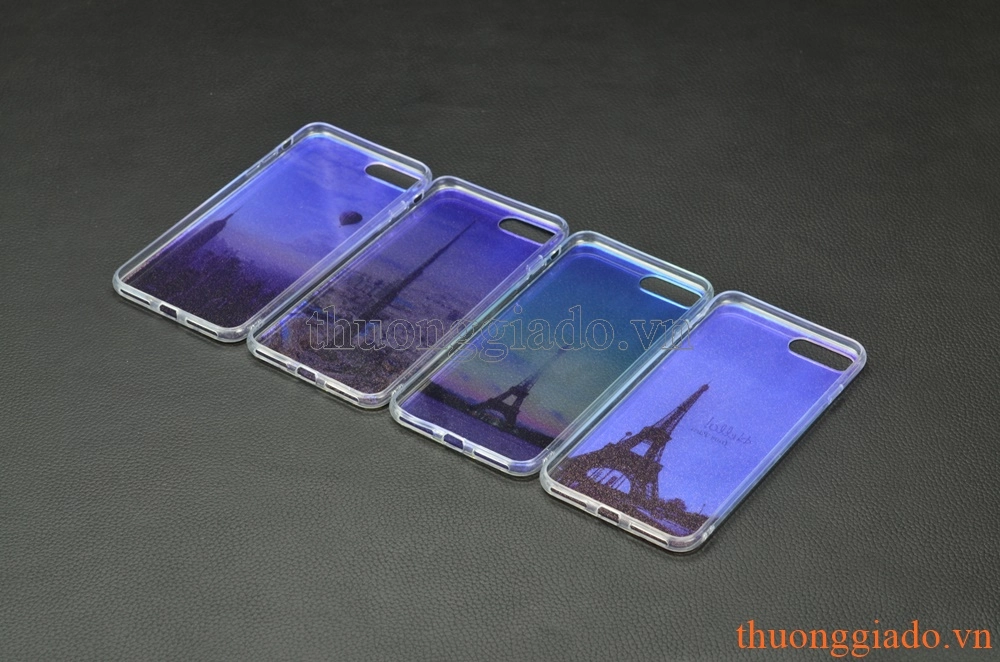 Ốp lưng silicone iPhone 7 Plus (5.5"), mặt lưng in 3D, chủ để công trình