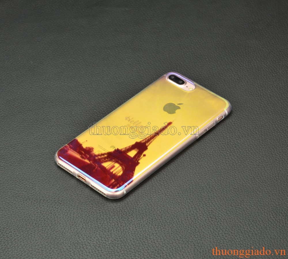 Ốp lưng silicone iPhone 7 Plus (5.5"), mặt lưng in 3D, chủ để công trình