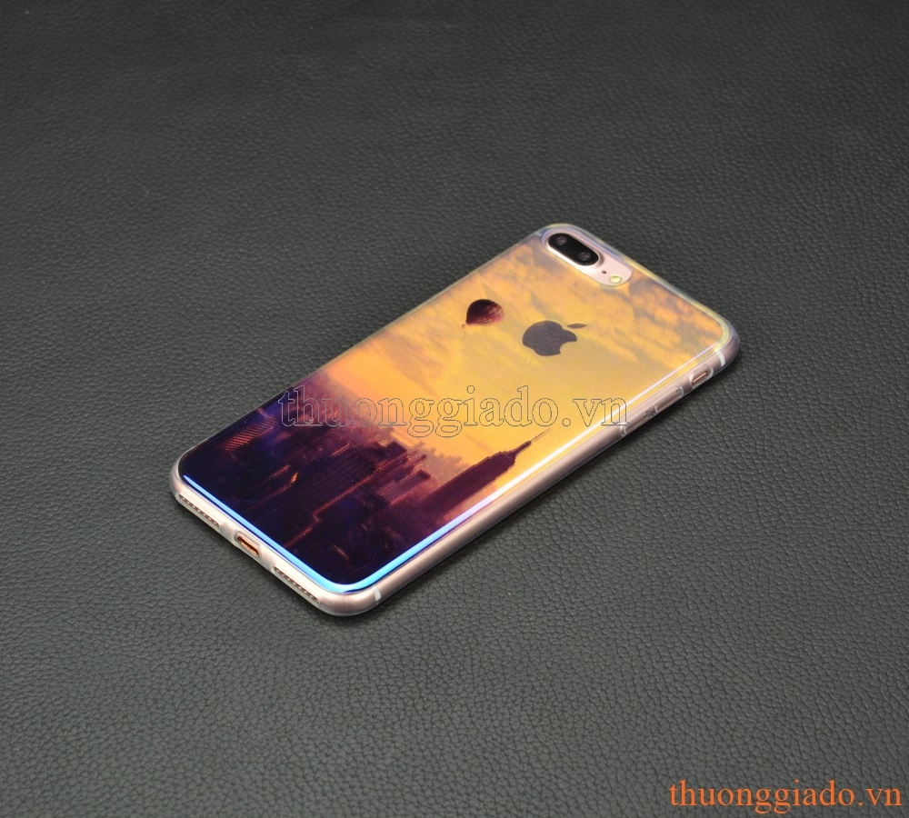 Ốp lưng silicone iPhone 7 Plus (5.5"), mặt lưng in 3D, chủ để công trình