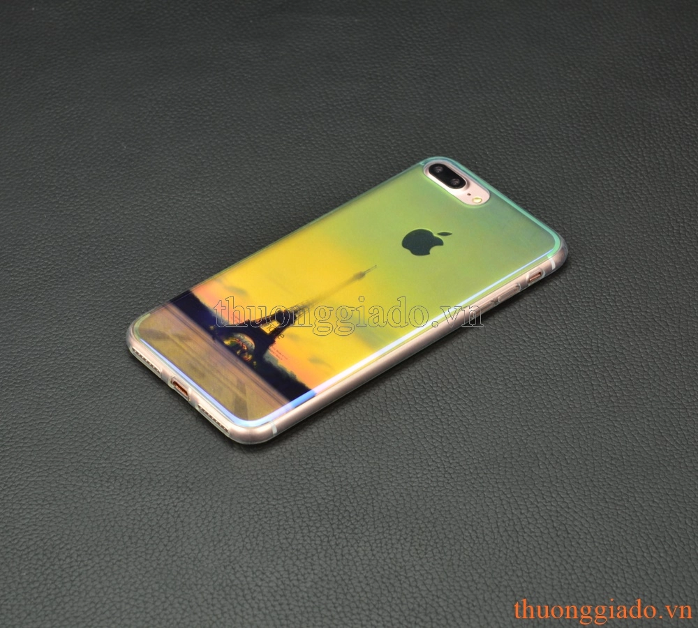 Ốp lưng silicone iPhone 7 Plus (5.5"), mặt lưng in 3D, chủ để công trình