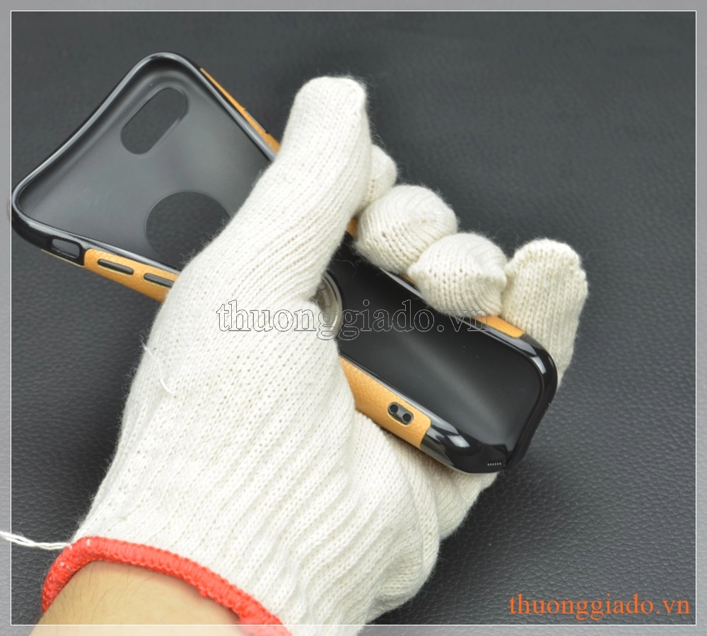 Ốp lưng silicone giả da iPhone 7 Plus (5.5"), hiệu Dadadario