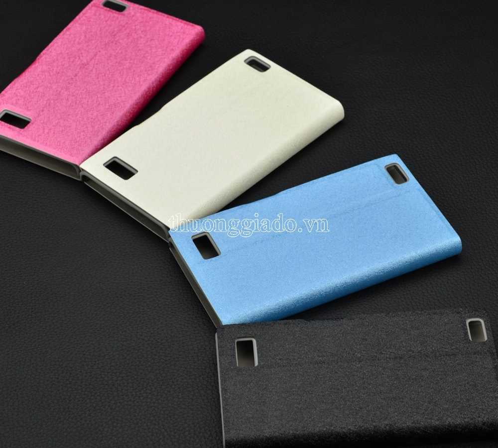 Bao da cầm tay nắp gập mở cho BlackBerry Leap Z20 (flip leather case)