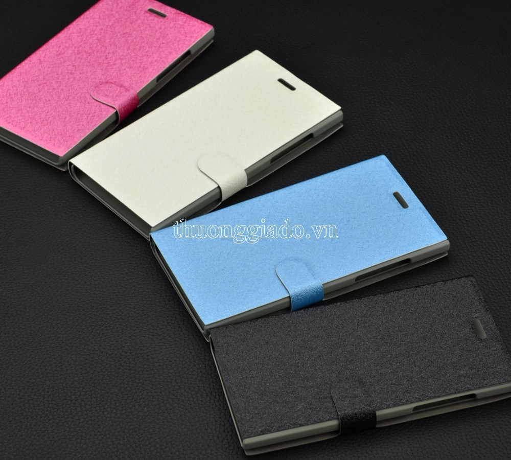 Bao da cầm tay nắp gập mở cho BlackBerry Leap Z20 (flip leather case)