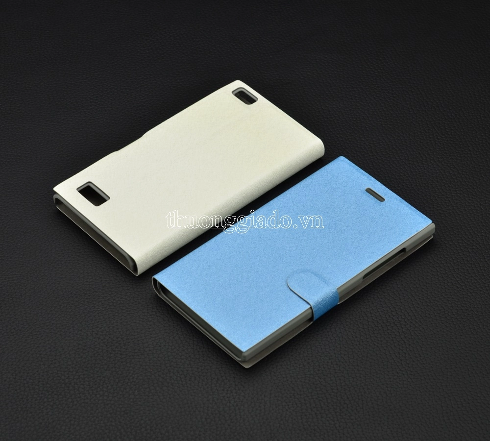 Bao da cầm tay nắp gập mở cho BlackBerry Leap Z20 (flip leather case)