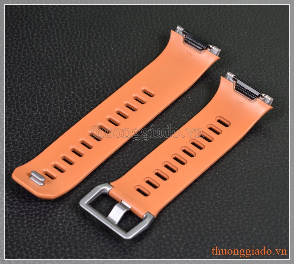 Dây đồng hồ smart watch Fitbit Ionic (cao su, màu nâu sáng)