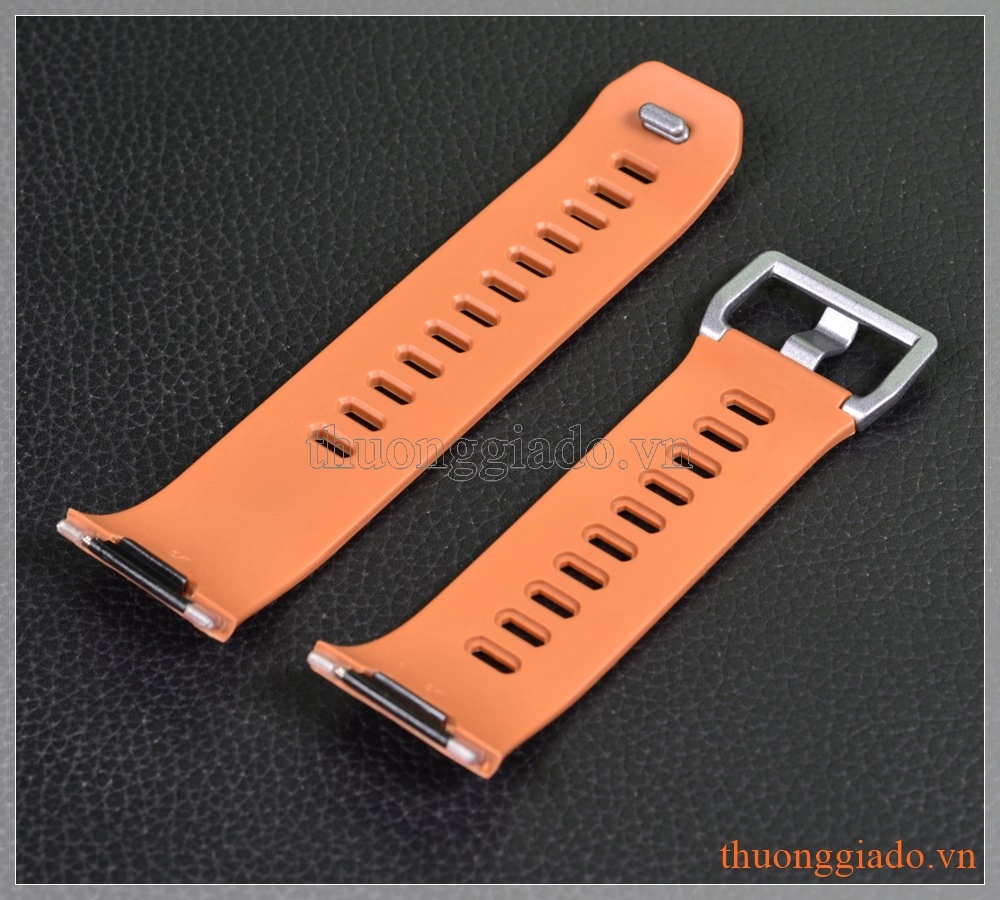 Dây đồng hồ smart watch Fitbit Ionic (cao su, màu nâu sáng)