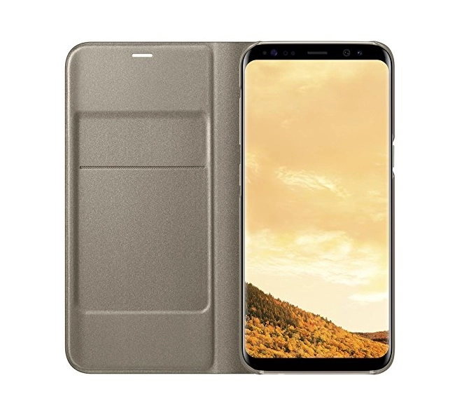 Bao da Samsung Galaxy S8+/ S8 Plus/ G955 Led View Cover chính hãng (màu vàng gold) Bao da Samsung Galaxy S8+/ S8 Plus/ G955 Led View Cover chính hãng (màu vàng gold)