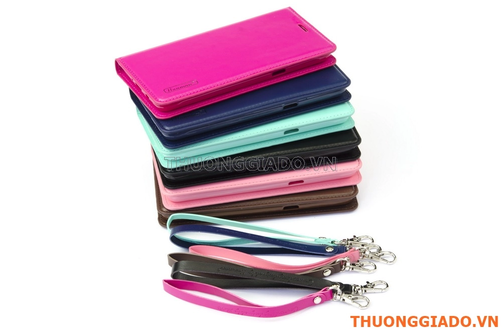 Bao Da Cầm Tay Samsung Galaxy  J5 (bản 2016),Hiệu HANMAN, CANVAS DIARY