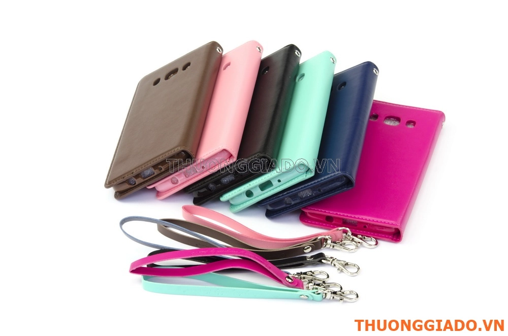 Bao Da Cầm Tay Samsung Galaxy  J5 (bản 2016),Hiệu HANMAN, CANVAS DIARY