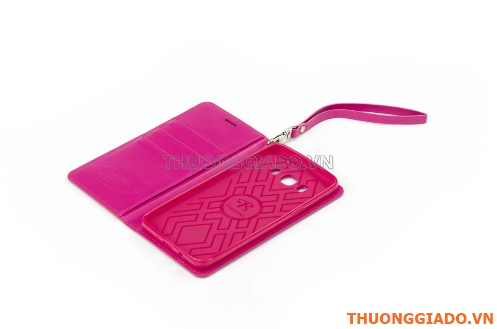 Bao Da Cầm Tay Samsung Galaxy  J5 (bản 2016),Hiệu HANMAN, CANVAS DIARY