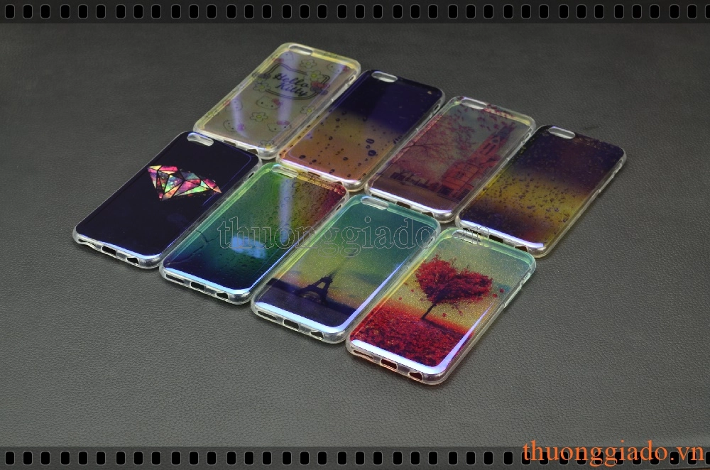 Ốp lưng silicone iPhone 6, iPhone 6s, ốp thời trang với mặt lưng in hình 3D