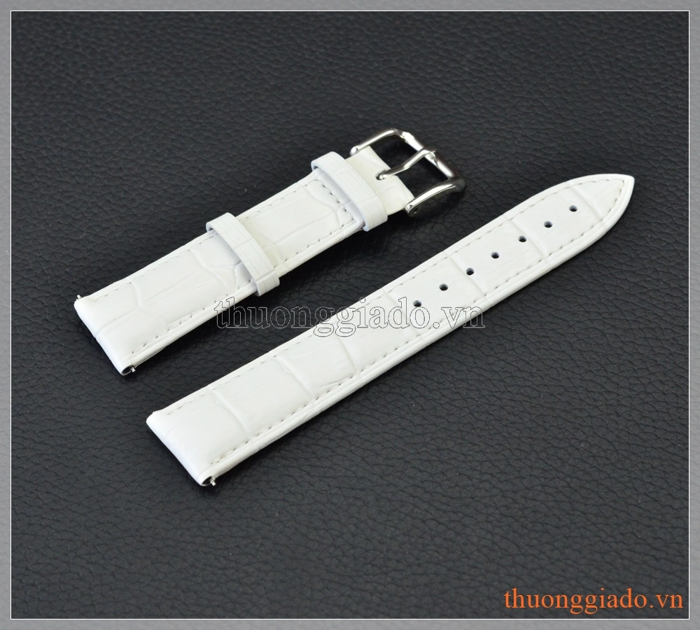 Dây đồng hồ Samsung Gear S2 Classic, Moto 360 (thế hệ 2), LG G Watch (da cá sấu)