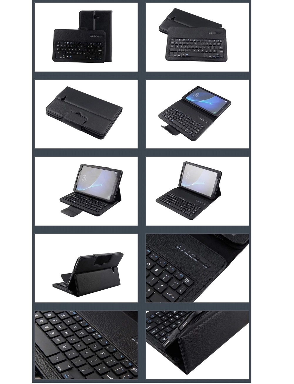 Bàn phím bluetooth Samsung T585/ T580/ Samssung Tab A6 10.1" kèm bao da book cover