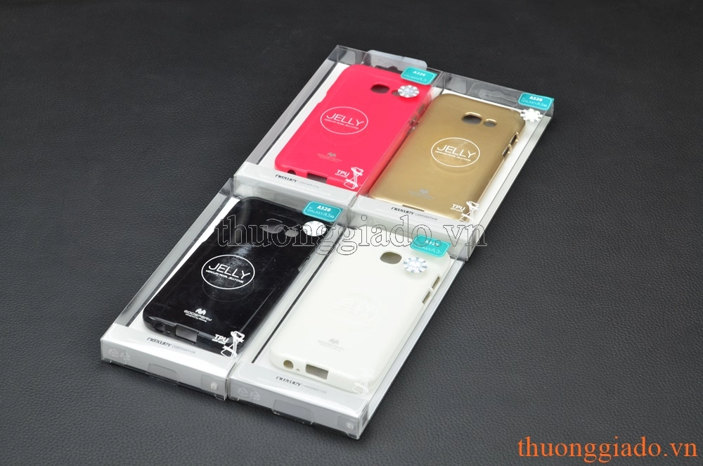 Ốp lưng silicone Samsung A3 (2017), Samsung A320 ,loại thời trang, hiệu Jelly Mercury Ốp lưng silicone Samsung A3 (2017), Samsung A320 ,loại thời trang, hiệu Jelly Mercury