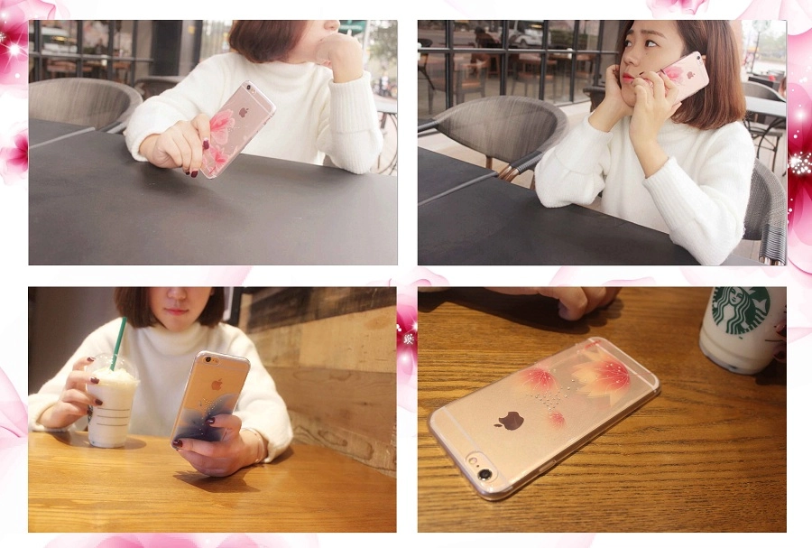 Ốp lưng đính đá cho iPhone 6S_iPhone  6 Plus ( Pink Lady )