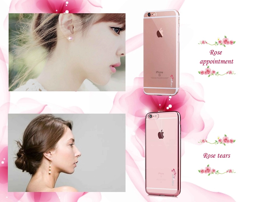 Ốp lưng đính đá cho iPhone 6S_iPhone  6 Plus ( Pink Lady )