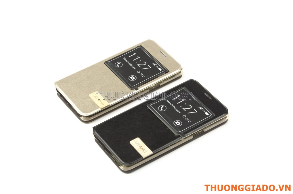 Bao Da Samsung Galaxy  On5 G550(Hiệu USAMS, Có cửa sổ view)