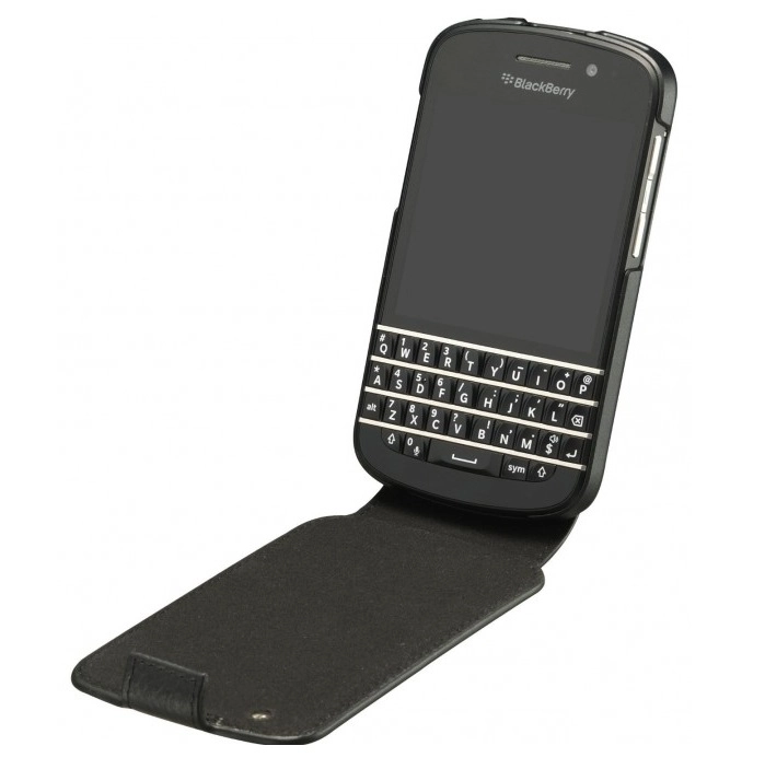Bao da blackberry Q10 chính hãng (Blackberry leather flip shell)
