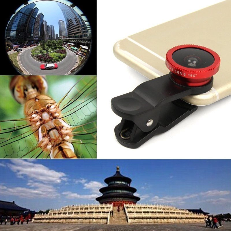 Lens mắt cá chụp ảnh rộng Fish Eye Lens 180 độ cho điện thoại