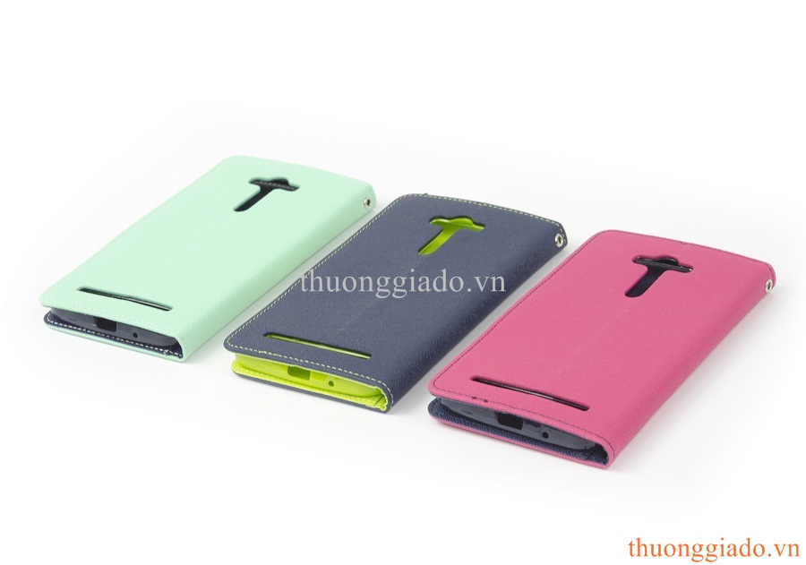 Bao Da Asus  Zenfone 2 Laser (Màn hình 5.5inchs), MERCURY Flip Leather Case