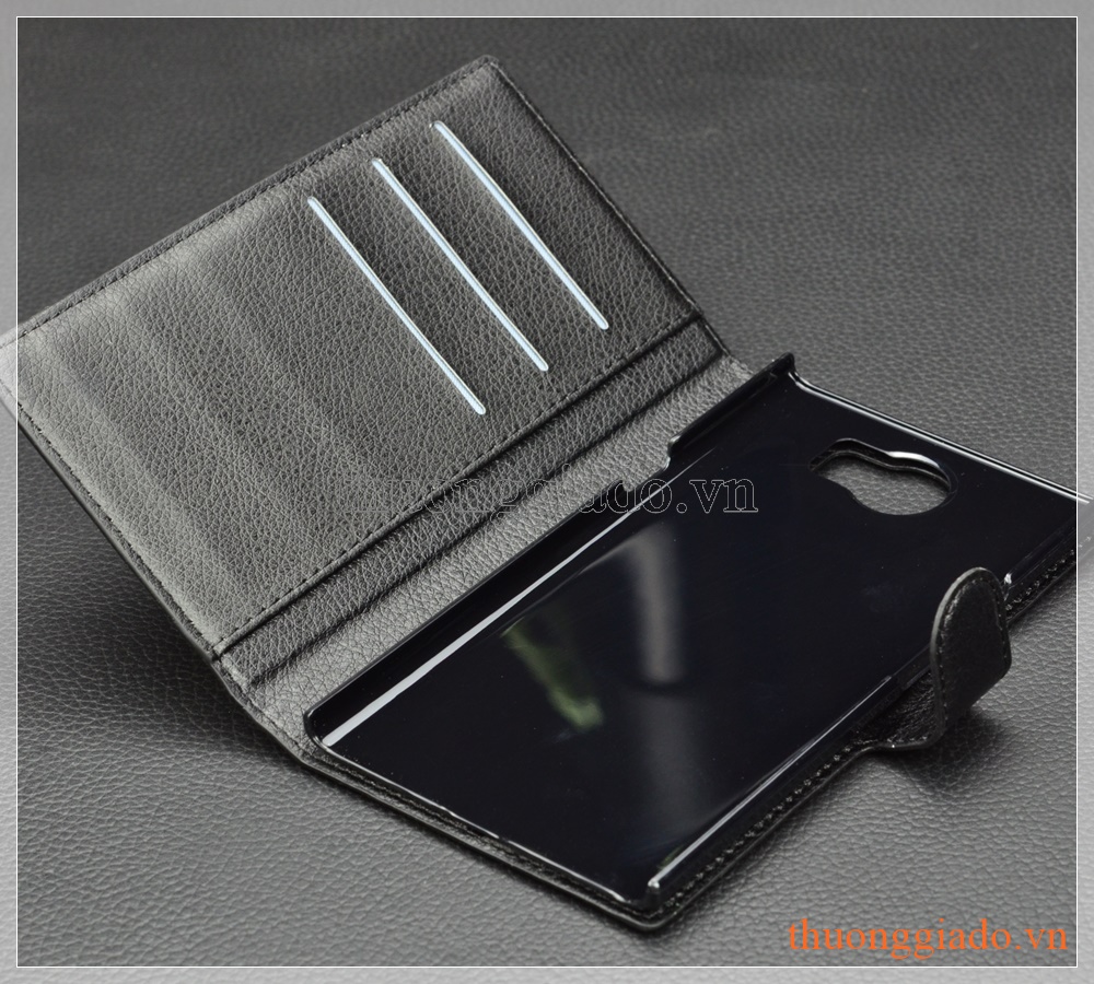 Bao da blackberry Priv flip cover màu đen