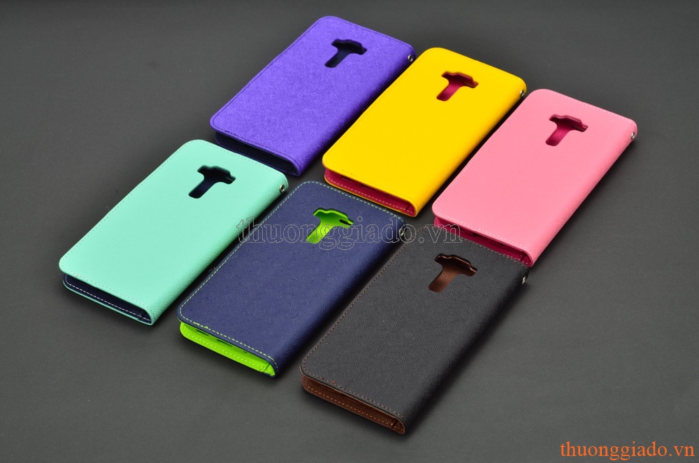 Bao da cầm tay cho Asus Zenfone 3 (5.2") ZE520KL, Hiệu MERCURY-NEW FANCY DIARY CASE