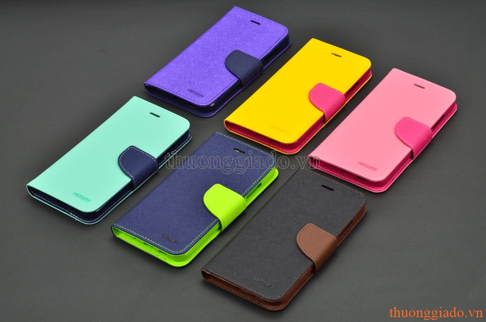 Bao da cầm tay cho Asus Zenfone 3 (5.2") ZE520KL, Hiệu MERCURY-NEW FANCY DIARY CASE