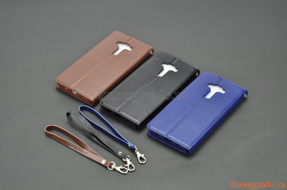 Bao da cầm tay cho Asus Zenfone 3 Deluxe (5.7") ZS570KL (Hiệu HANMAN, CANVAS DIARY)