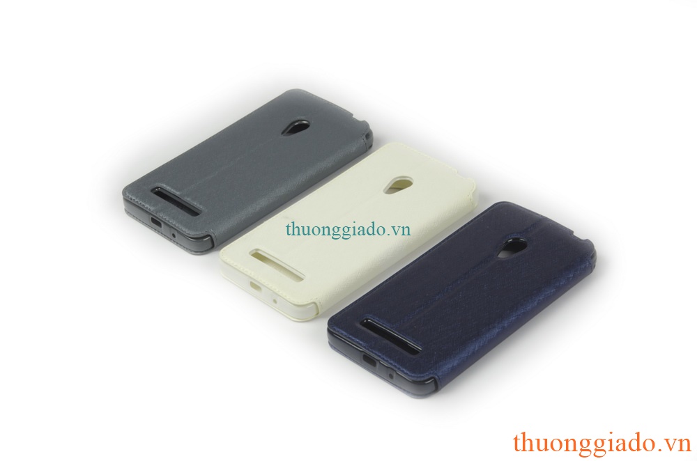 Bao Da Cầm Tay Có Cửa Sổ View Cho Asus Zenfone 5 Zenfone5  A500 A501