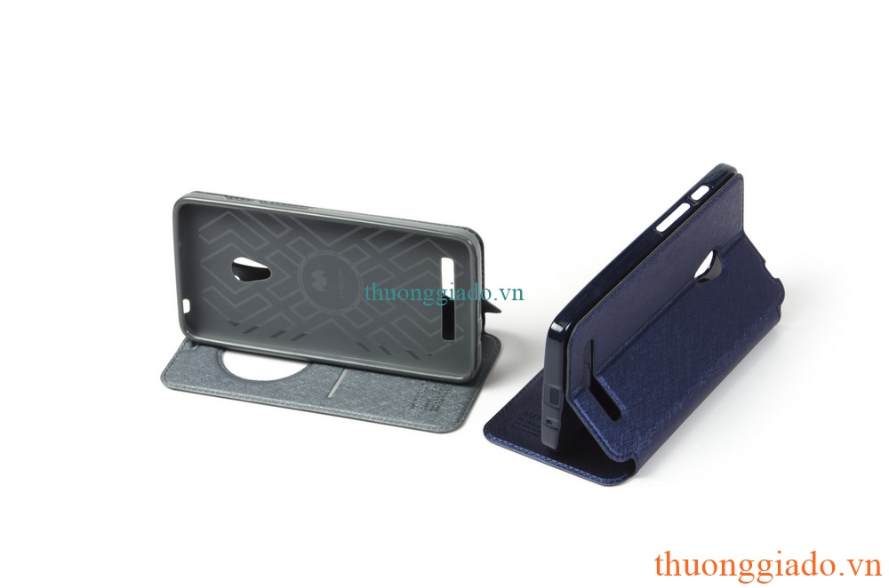 Bao Da Cầm Tay Có Cửa Sổ View Cho Asus Zenfone 5 Zenfone5  A500 A501