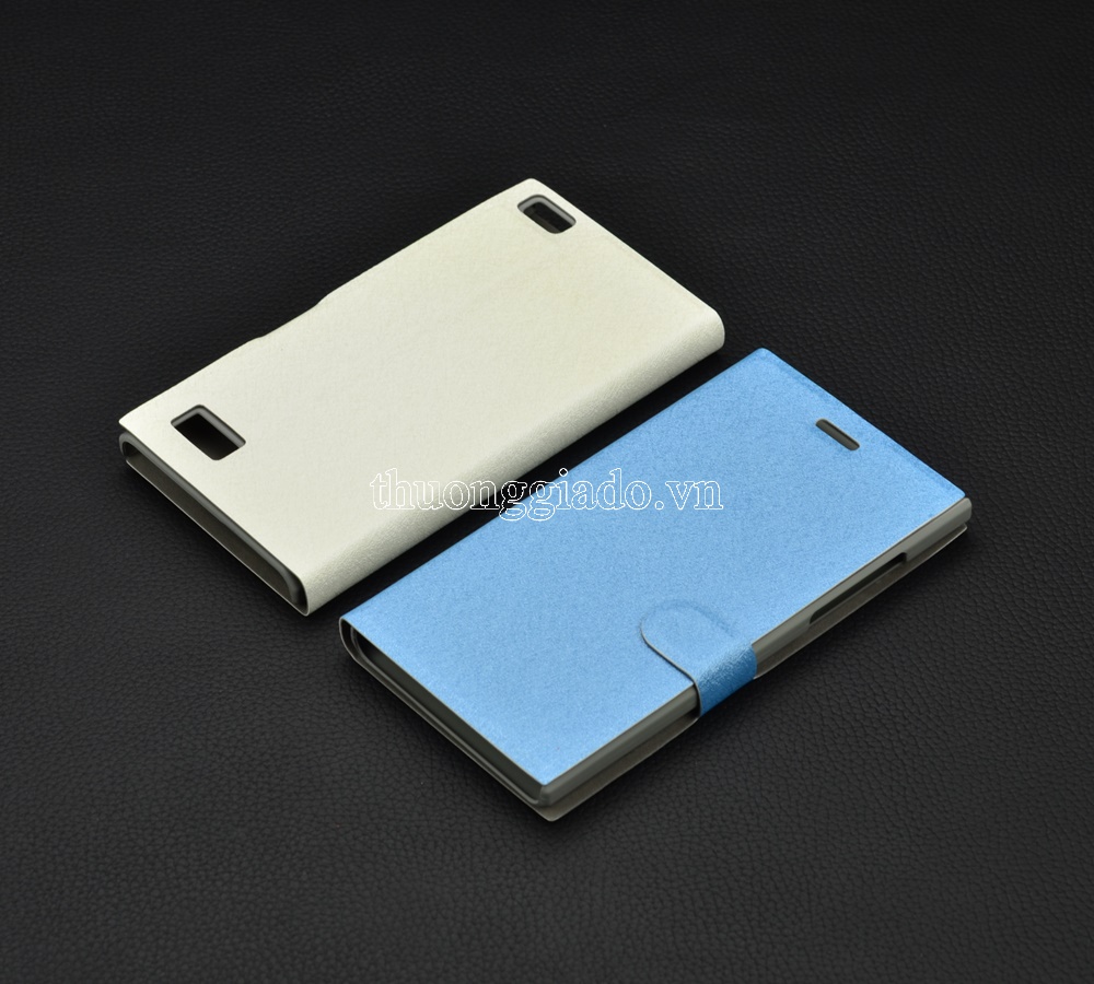 Bao da cầm tay nắp gập mở cho BlackBerry Leap Z20 (flip leather case)