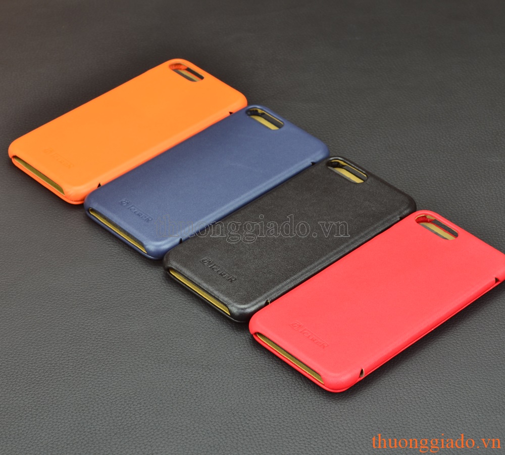 Bao da cầm tay nắp gập mở ngang cho iPhone 7 Plus (5.5"), hiệu ICARER