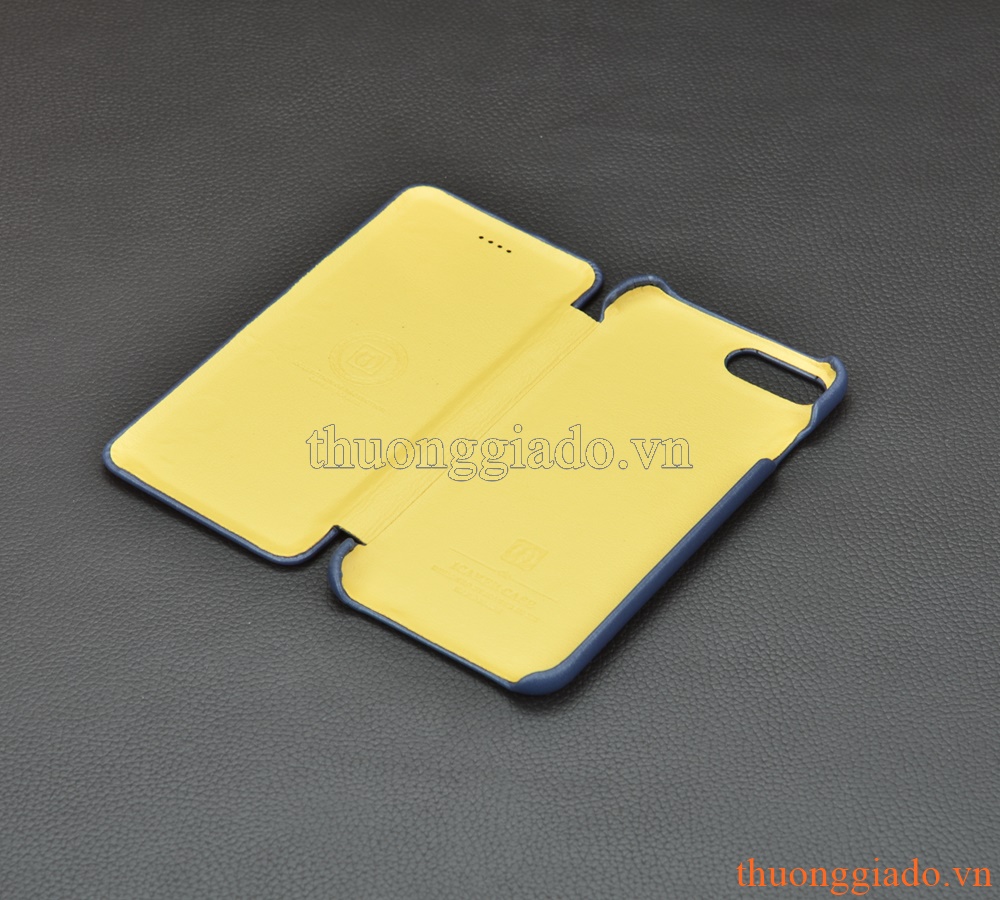 Bao da cầm tay nắp gập mở ngang cho iPhone 7 Plus (5.5"), hiệu ICARER
