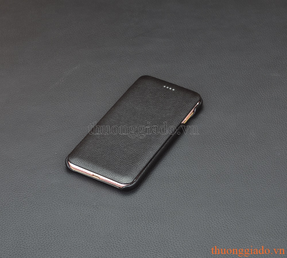 Bao da cầm tay nắp gập mở ngang cho iPhone 7 Plus (5.5"), hiệu XOOMZ
