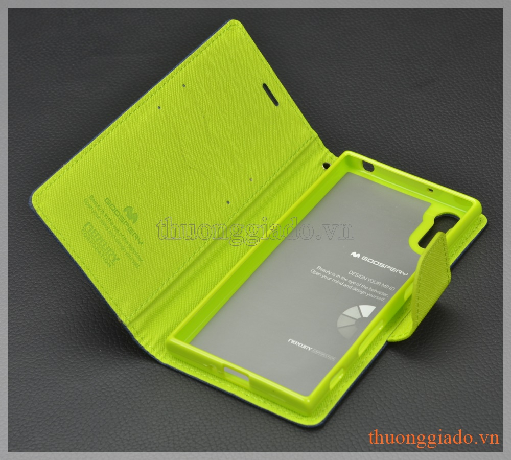 Bao da cầm tay nắp gập Sony Xperia XZ (5.2")/ Xperia XZs (FANCY DIARY CASE, GOOSPERY)