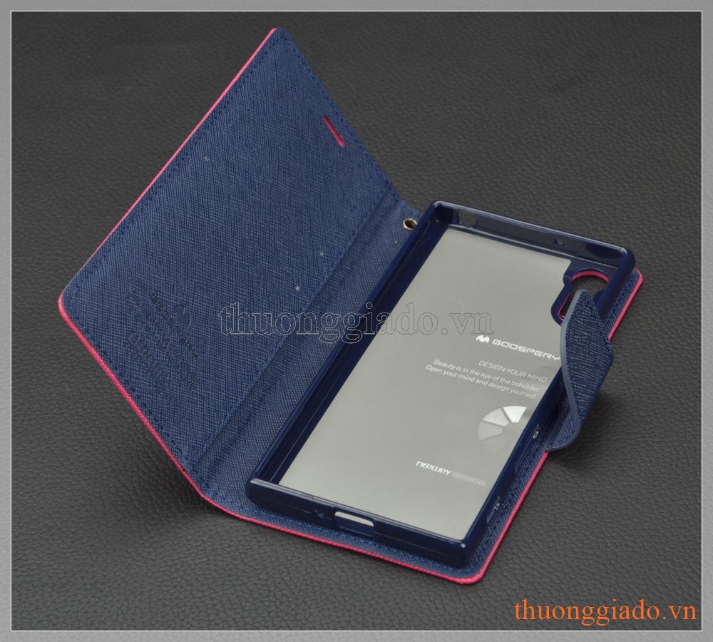 Bao da cầm tay nắp gập Sony Xperia XZ (5.2")/ Xperia XZs (FANCY DIARY CASE, GOOSPERY)